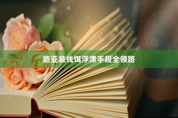 路亚装线饵浮漂手段全领路